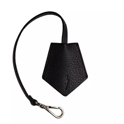 Neil Barrett Black Leather Men Keychain Neil Barrett