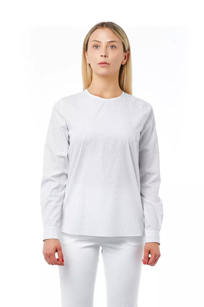 Bagutta White Cotton Women Blouse Bagutta