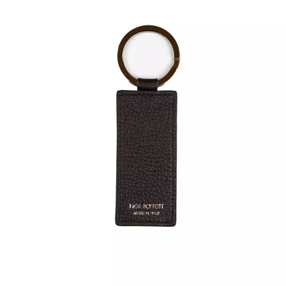 Neil Barrett Black Leather Men Keychain Neil Barrett