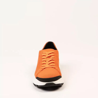 Neil Barrett Orange Textile Men Sneaker Neil Barrett