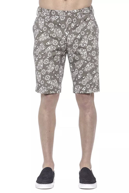 PT Torino Green Cotton Men Bermuda Short PT Torino