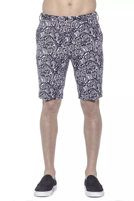 PT Torino Blue Cotton Mens Bermuda Short PT Torino