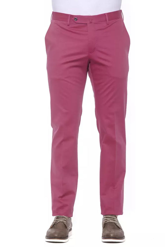 PT Torino Fuchsia Cotton Mens Trouser PT Torino