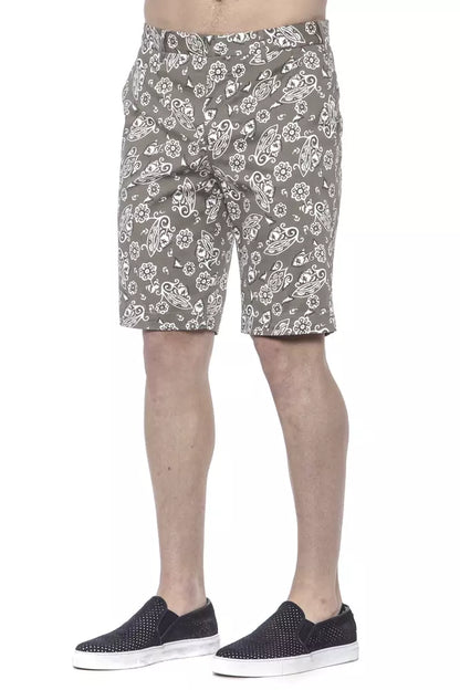 PT Torino Green Cotton Men Bermuda Short PT Torino