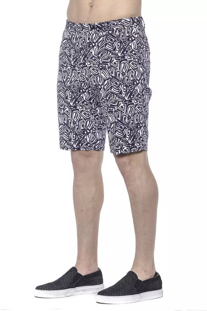 PT Torino Blue Cotton Mens Bermuda Short PT Torino