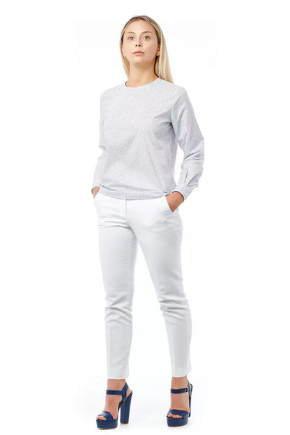 Bagutta White Cotton Women Blouse Bagutta