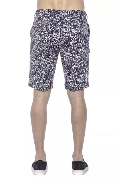 PT Torino Blue Cotton Mens Bermuda Short PT Torino