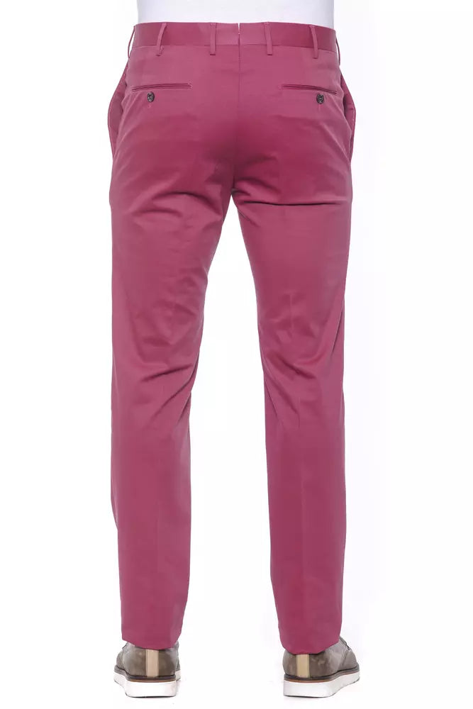 PT Torino Fuchsia Cotton Mens Trouser PT Torino