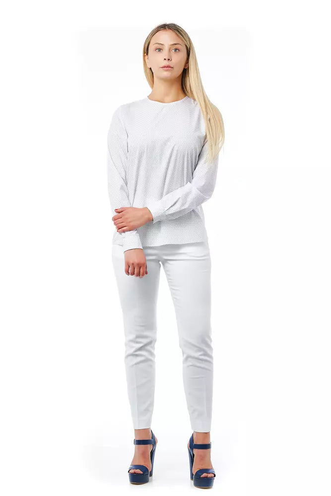 Bagutta White Cotton Women Blouse Bagutta