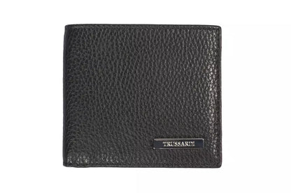 Trussardi Black Leather Men Wallet Trussardi