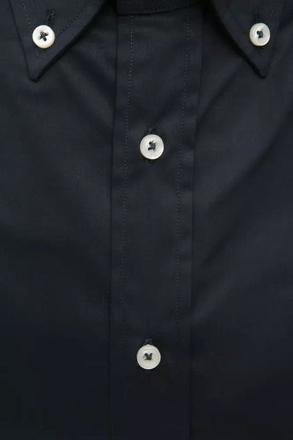 Robert Friedman Black Cotton Men Shirt Robert Friedman