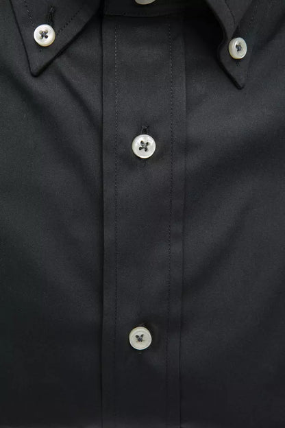 Robert Friedman Gray Cotton Men Shirt Robert Friedman