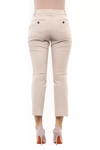 Peserico Beige Cotton Women Trouser Peserico