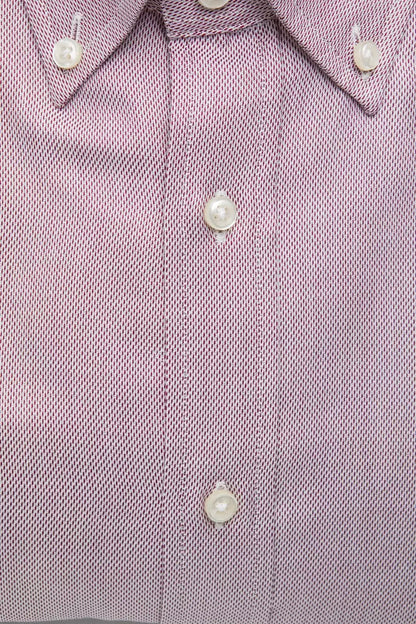 Robert Friedman Red Cotton Men Shirt Robert Friedman