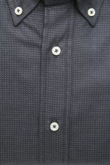 Robert Friedman Green Cotton Men Shirt Robert Friedman