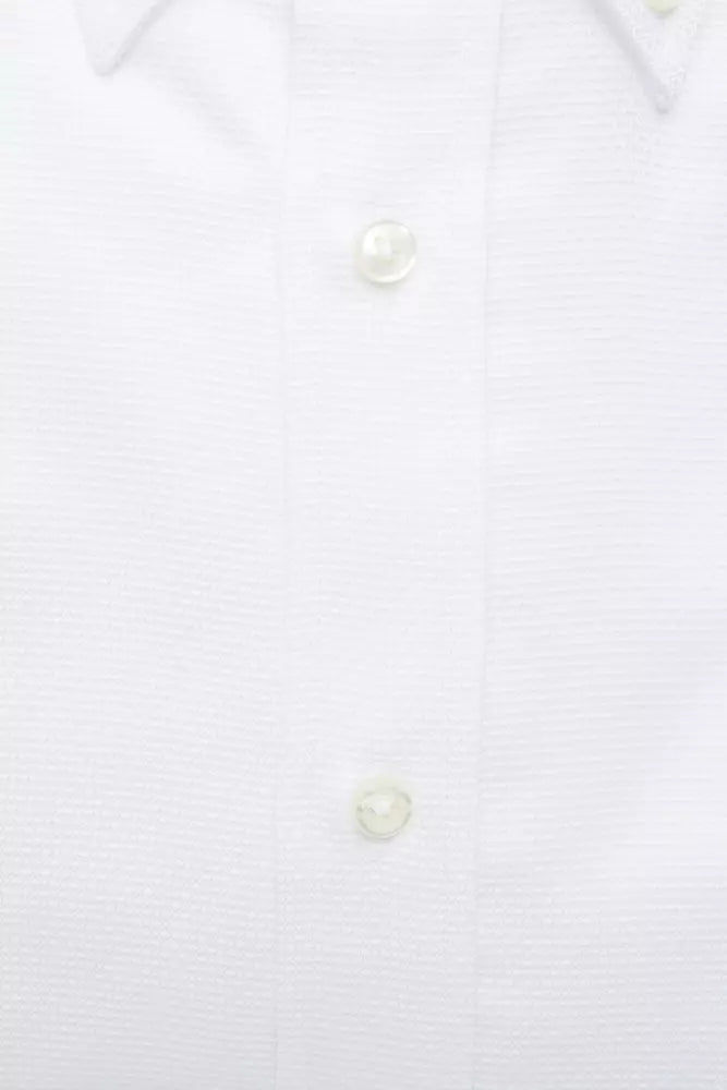 Robert Friedman White Cotton Men Shirt Robert Friedman