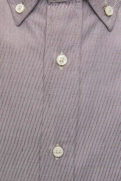 Robert Friedman Beige Cotton Men Shirt Robert Friedman