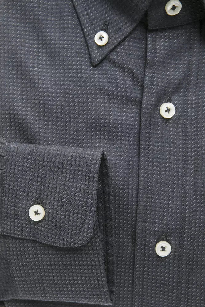 Robert Friedman Green Cotton Men Shirt Robert Friedman