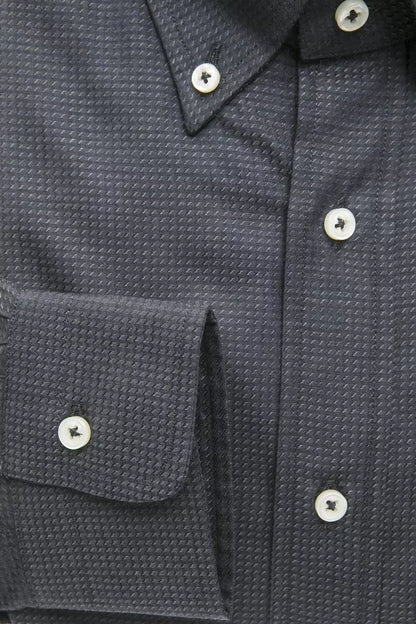 Robert Friedman Green Cotton Men Shirt Robert Friedman