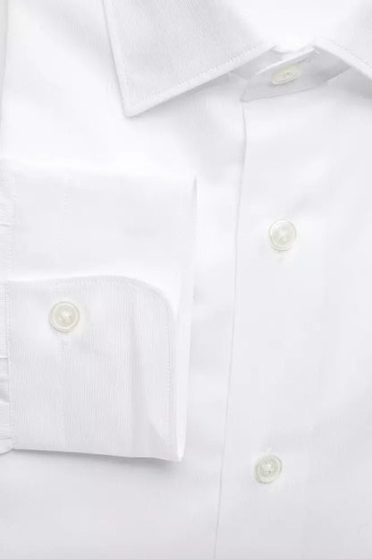 Robert Friedman White Cotton Men Shirt Robert Friedman