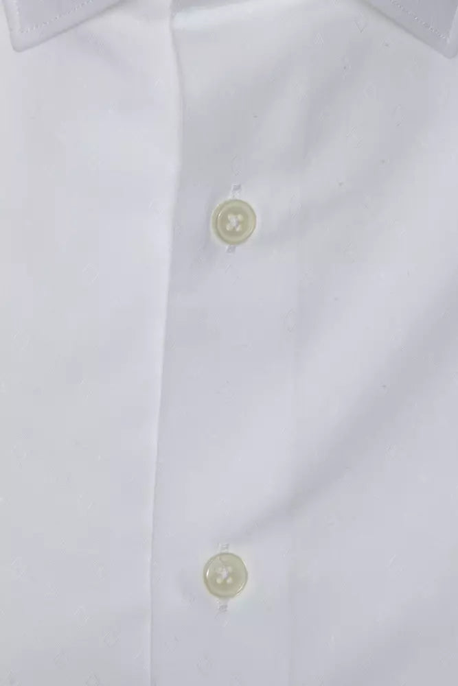 Robert Friedman White Cotton Men Shirt Robert Friedman