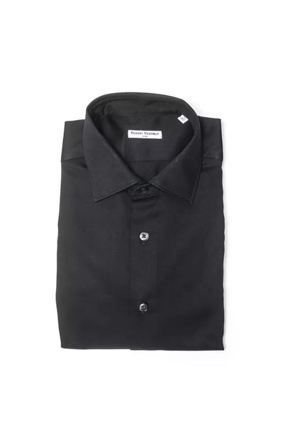 Robert Friedman Black Cotton Men's Shirt Robert Friedman