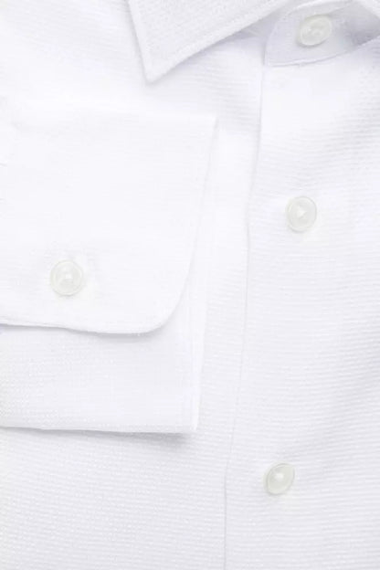 Robert Friedman White Cotton Men's Shirt Robert Friedman