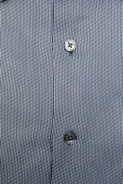 Robert Friedman Blue Cotton Men Shirt Robert Friedman