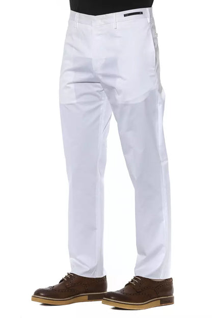 PT Torino White Cotton Men Trouser PT Torino