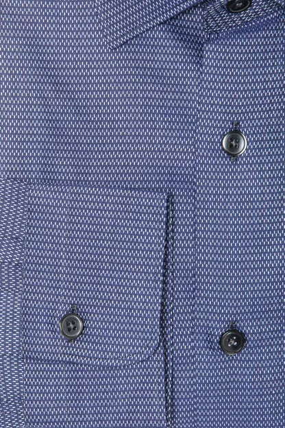 Robert Friedman Blue Cotton Men Shirt Robert Friedman