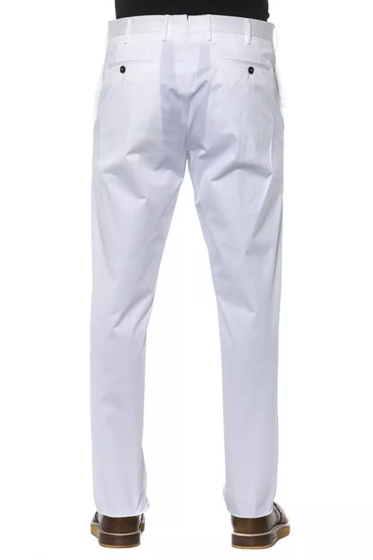 PT Torino White Cotton Men Trouser PT Torino