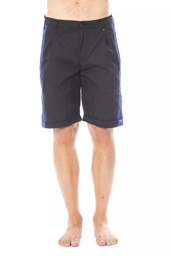 Verri Black Cotton Men's Casual Short Verri