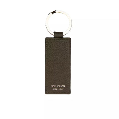 Neil Barrett Green Leather Men Keychain Neil Barrett