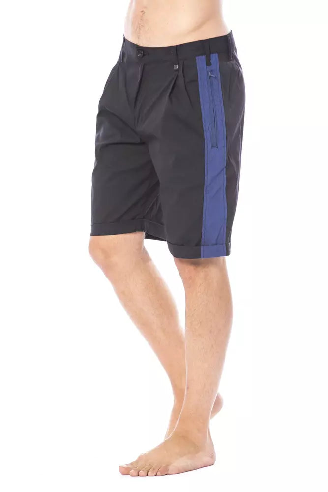 Verri Black Cotton Men's Casual Short Verri