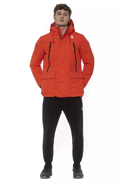 Tond Red Polyester Men's Jacket Tond