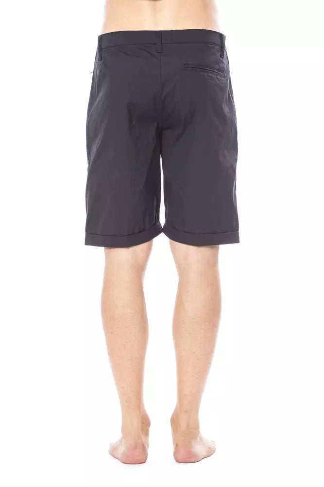 Verri Black Cotton Men's Casual Short Verri