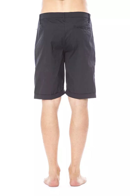 Verri Black Cotton Men's Casual Short Verri