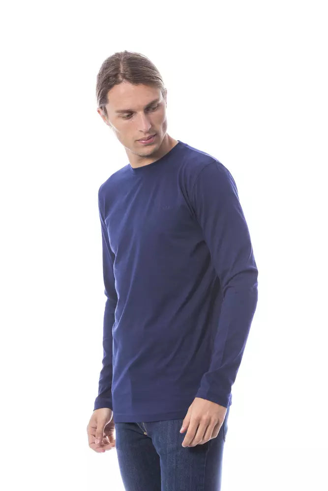 Verri Blue Cotton Men T-Shirt Verri