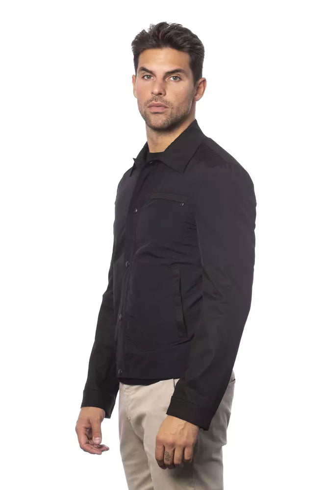 Verri Black Cotton Men Jacket Verri