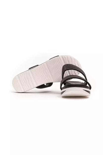 Péché Originel Black Textile Women Sandal Péché Originel