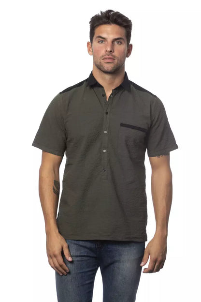 Verri Army Cotton Men Shirt Verri