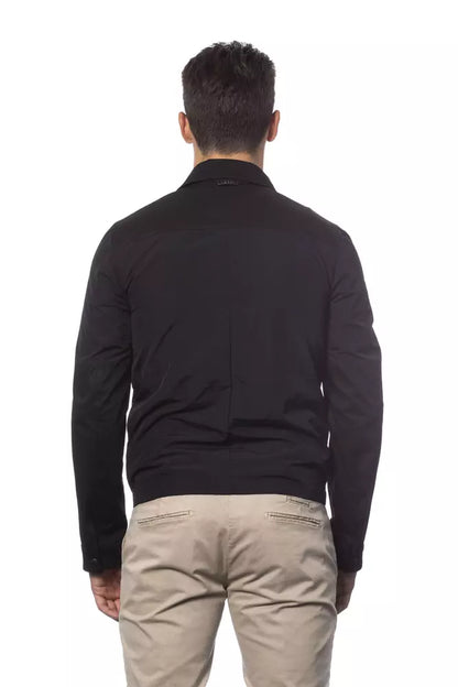 Verri Black Cotton Men Jacket Verri