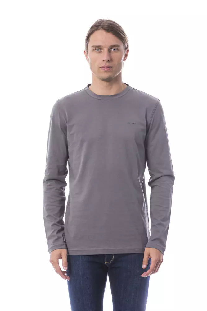 Verri Gray Cotton Mens TShirt Verri