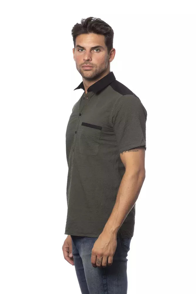 Verri Army Cotton Men Shirt Verri