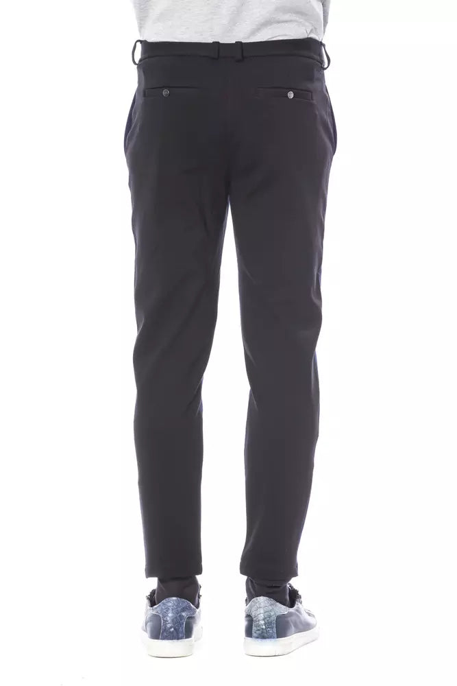 Verri Blue Viscose Men Pant Verri