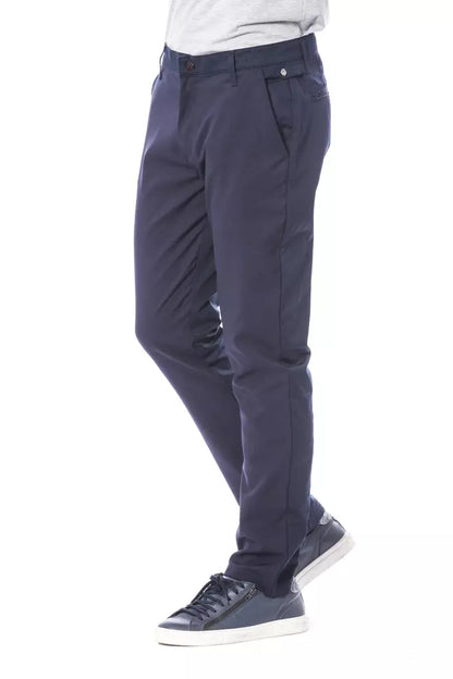 Verri Blue Polyester Men's Pant Verri