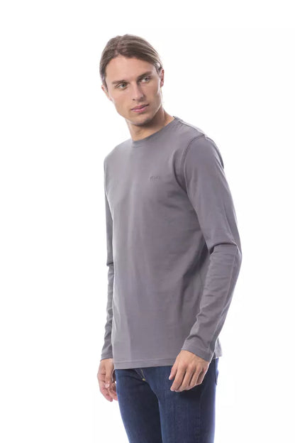 Verri Gray Cotton Mens TShirt Verri