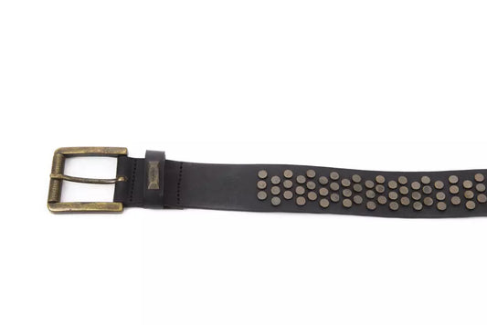 BYBLOS Black Leather Women Belt BYBLOS