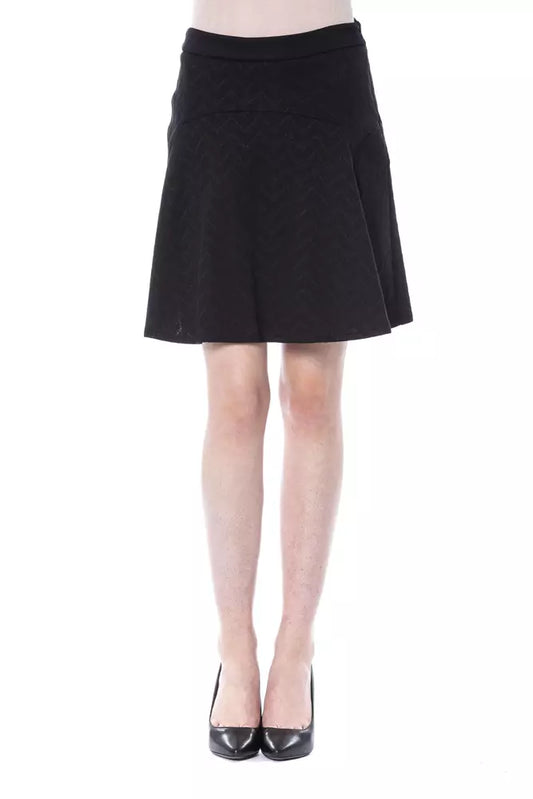 BYBLOS Black Polyester Women Skirt BYBLOS