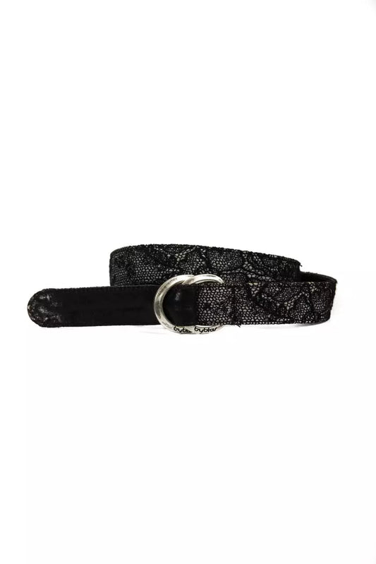 BYBLOS Black Wool Women Belt BYBLOS